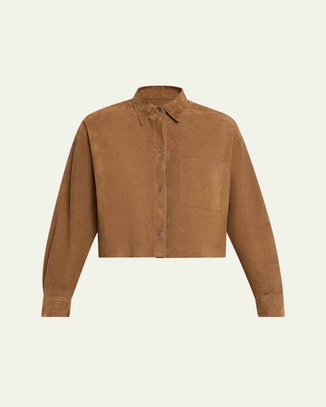 Little Big Joe Suede Button-Front Shirt